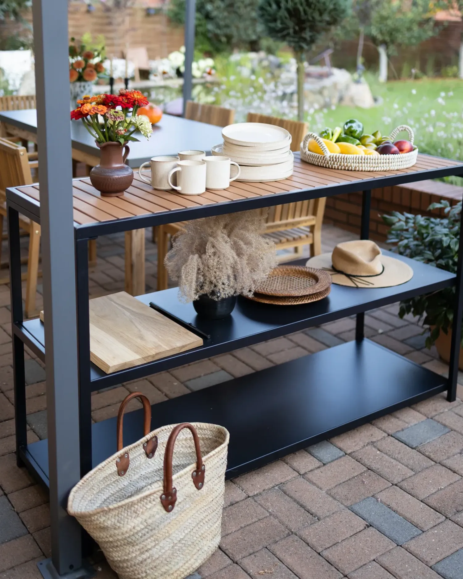 New Beliani AVETRANA Metallo Nero Marrone Nero