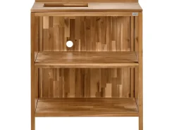 Hot Beliani VENOSA Legno d'acacia Marrone/Nero Marrone Marrone Nero