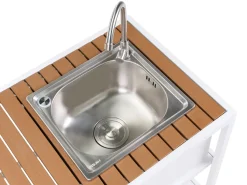 Discount Beliani AVETRANA Metallo Marrone/Bianco Bianco Marrone