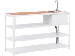 Discount Beliani AVETRANA Metallo Marrone/Bianco Bianco Marrone
