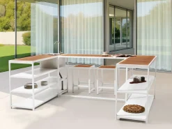 Discount Beliani AVETRANA Metallo Marrone/Bianco Bianco Marrone