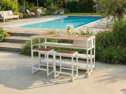 Discount Beliani AVETRANA Metallo Marrone/Bianco Bianco Marrone