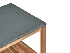 Online Beliani BRUCOLI Legno d'acacia Marrone/Argento Marrone Argento Grigio