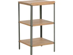 Clearance Beliani Isola per cucina esterna IVREA Legno di acacia certificato Marrone Marrone Grigio