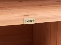 Hot Beliani Isola per cucina esterna SCANNO Legno di abete chiaro Marrone