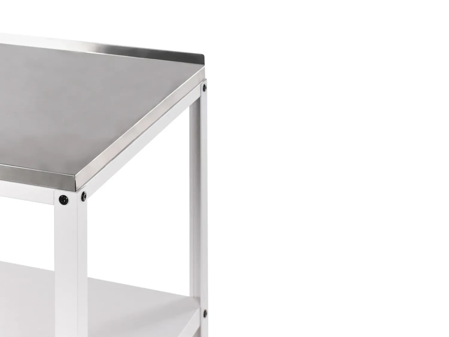 New Beliani Isola per cucina esterna VILAMA Bianco Bianco Argento