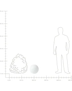 Hot Beliani Lampada a sfera LED per esterni JOCOY con telecomando Bianco