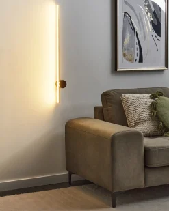 Sale Beliani Lampada da parete a LED INGENIO Metallo Oro Nero Oro