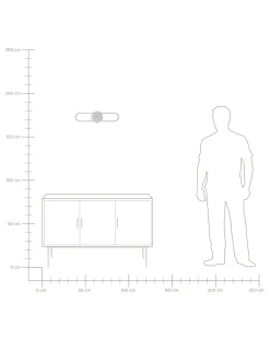 Hot Beliani Lampada da parete a LED KRANG Metallo Argento