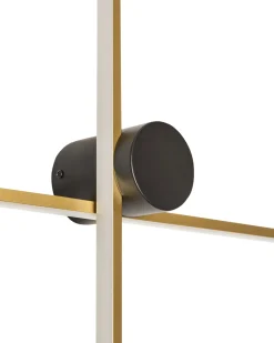 Online Beliani Lampada da parete a LED NUEVO Metallo Oro Nero Oro