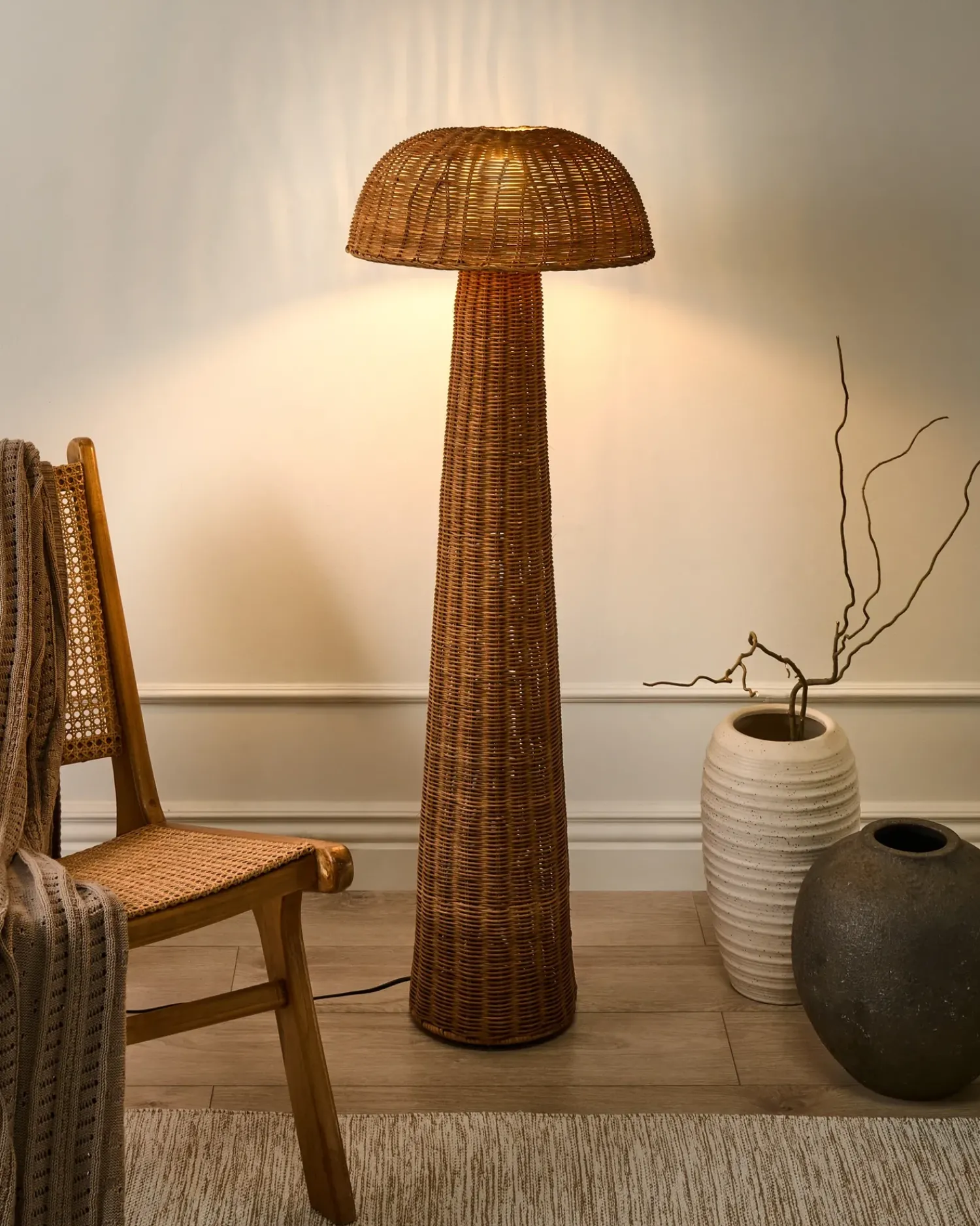 New Beliani ALERO Rattan Naturale
