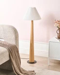 Outlet Beliani ALIGIDE Legno Naturale Bianco Naturale