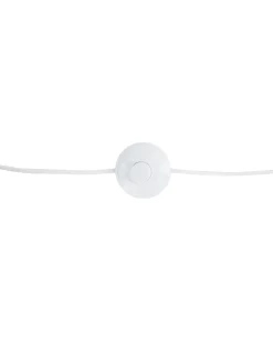 Outlet Beliani Lampada da pavimento ALZETTE Legno di pino Bianco Bianco Argento