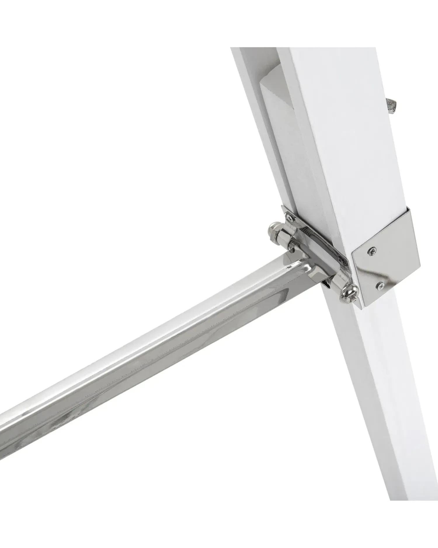 Outlet Beliani Lampada da pavimento ALZETTE Legno di pino Bianco Bianco Argento