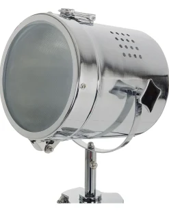Outlet Beliani Lampada da pavimento ALZETTE Legno di pino Bianco Bianco Argento