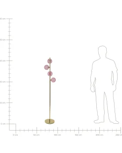 Best Beliani ANADYR Vetro Rosa Oro Rosa