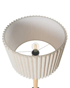 Outlet Beliani BELESSA Lino Beige chiaro Beige Nero