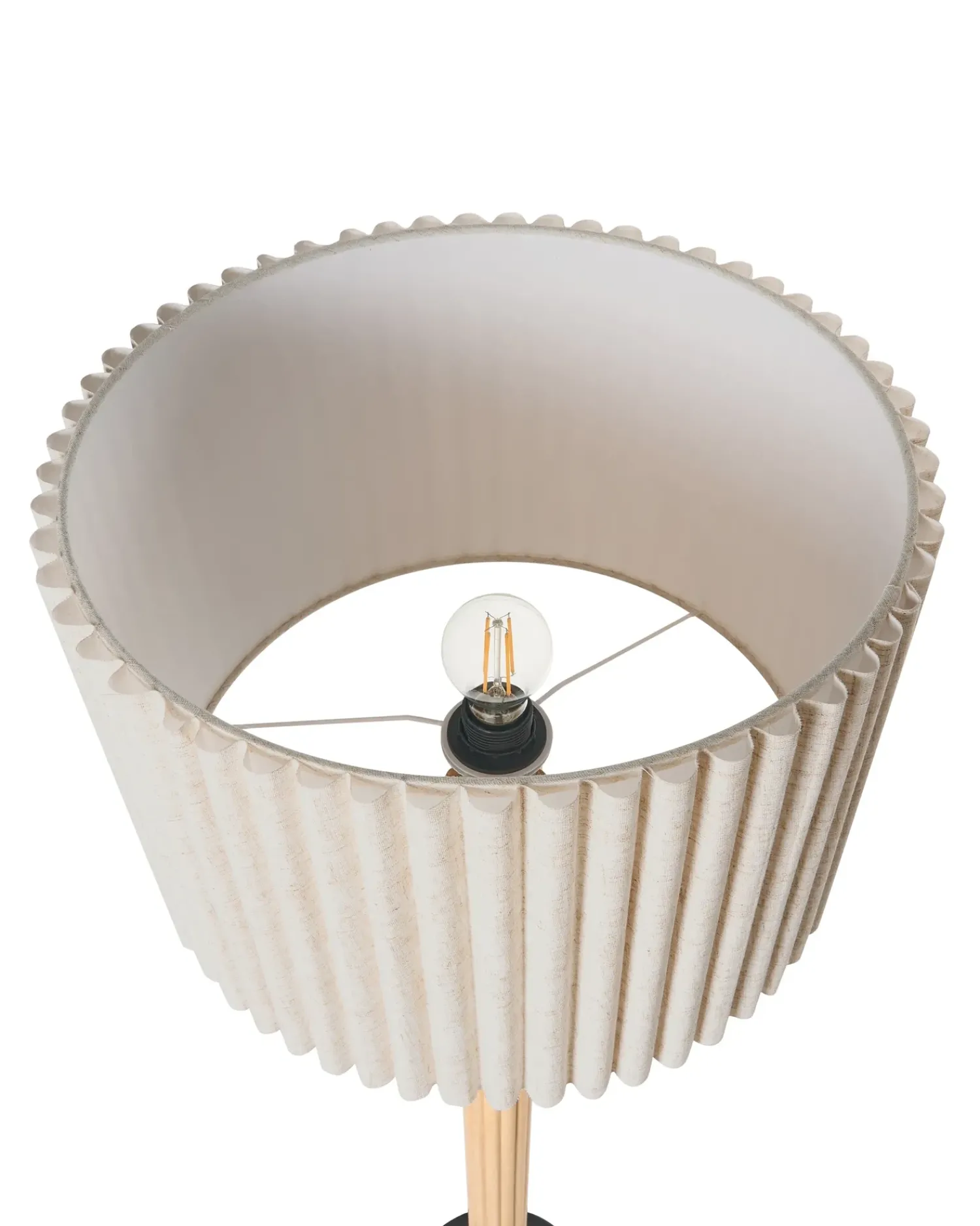 Outlet Beliani BELESSA Lino Beige chiaro Beige Nero