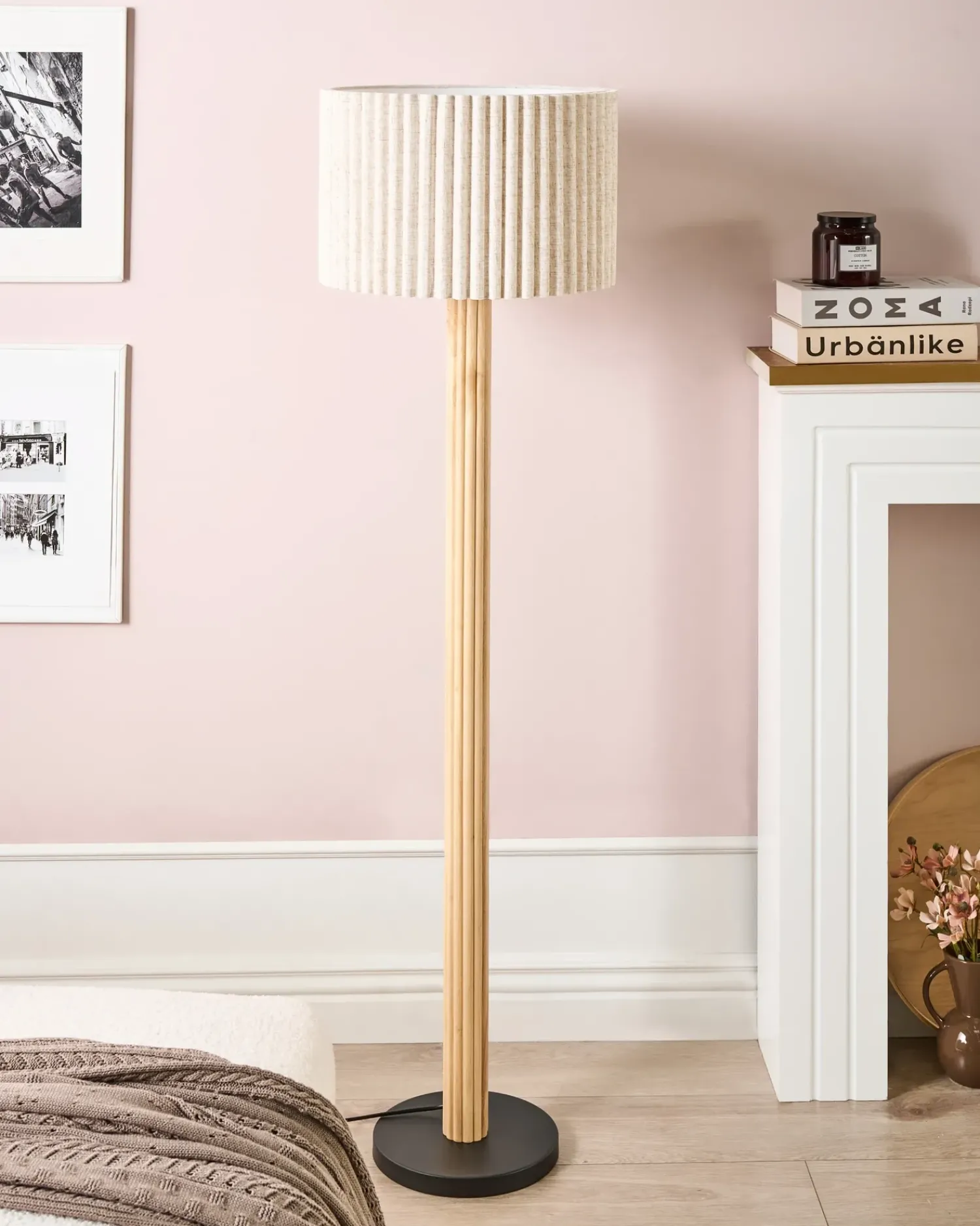 Outlet Beliani BELESSA Lino Beige chiaro Beige Nero