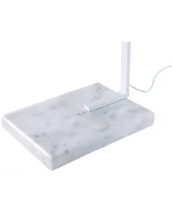 Beliani Lampada da pavimento BENUE Metallo Bianco