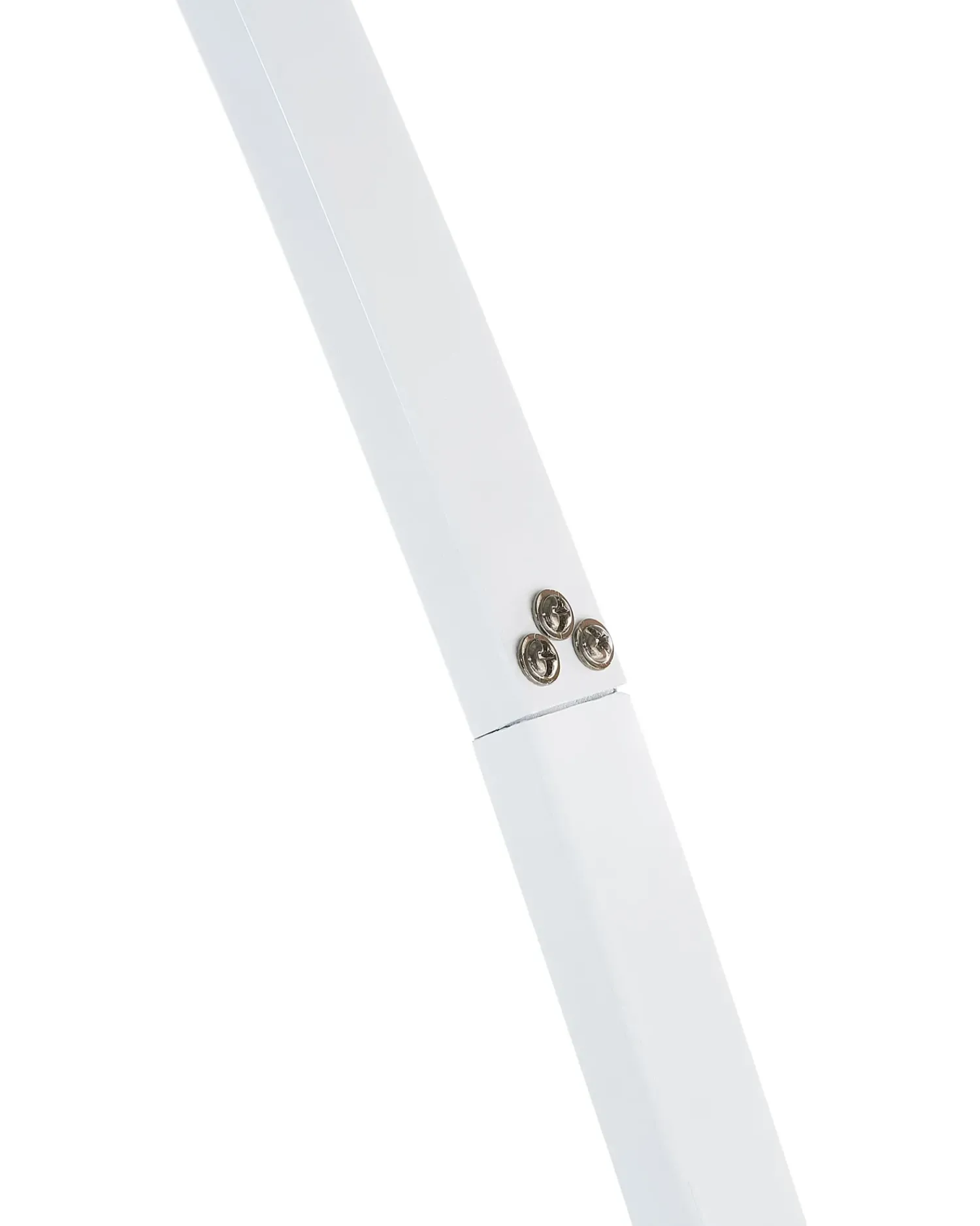 Beliani Lampada da pavimento BENUE Metallo Bianco
