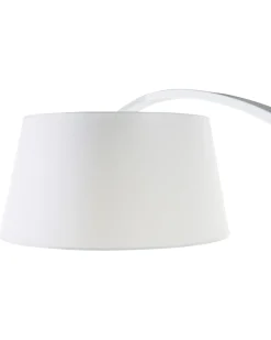 Beliani Lampada da pavimento BENUE Metallo Bianco