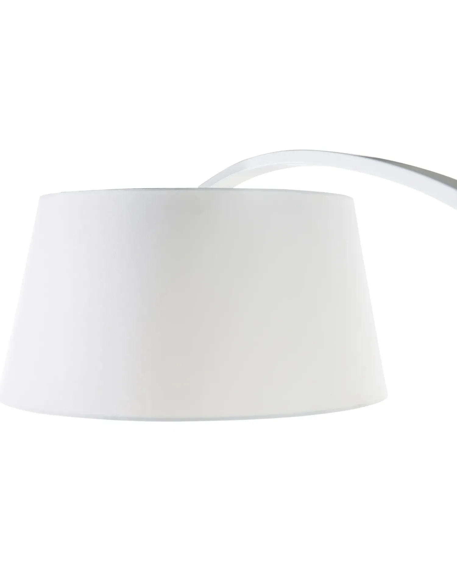 Beliani Lampada da pavimento BENUE Metallo Bianco