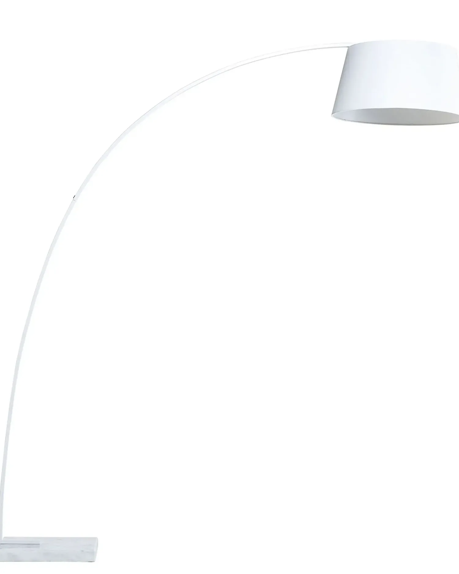 Beliani Lampada da pavimento BENUE Metallo Bianco