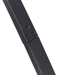 Best Beliani Lampada da pavimento BENUE Metallo Grigio Bianco Grigio Nero