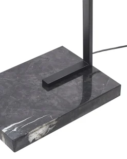 Best Beliani Lampada da pavimento BENUE Metallo Grigio Bianco Grigio Nero