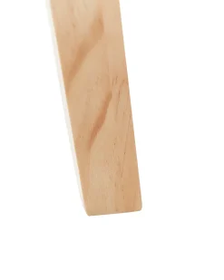 New Beliani Lampada da pavimento BLUFF Legno di pino Bianco Bianco Marrone Nero