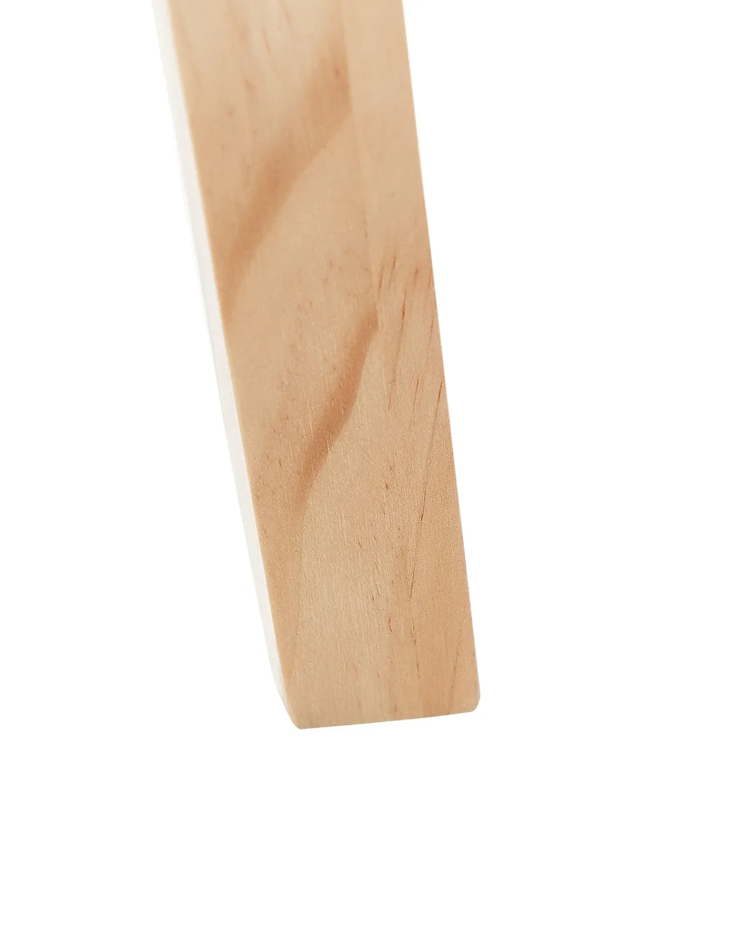 New Beliani Lampada da pavimento BLUFF Legno di pino Bianco Bianco Marrone Nero