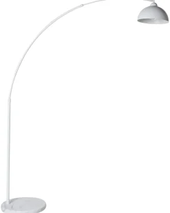 Clearance Beliani Lampada da pavimento CAGAYAN Metallo Bianco