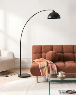 Outlet Beliani Lampada da pavimento CAGAYAN Metallo Nero