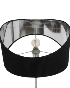 Clearance Beliani Lampada da pavimento CALVILLO Metallo Argento Argento Nero