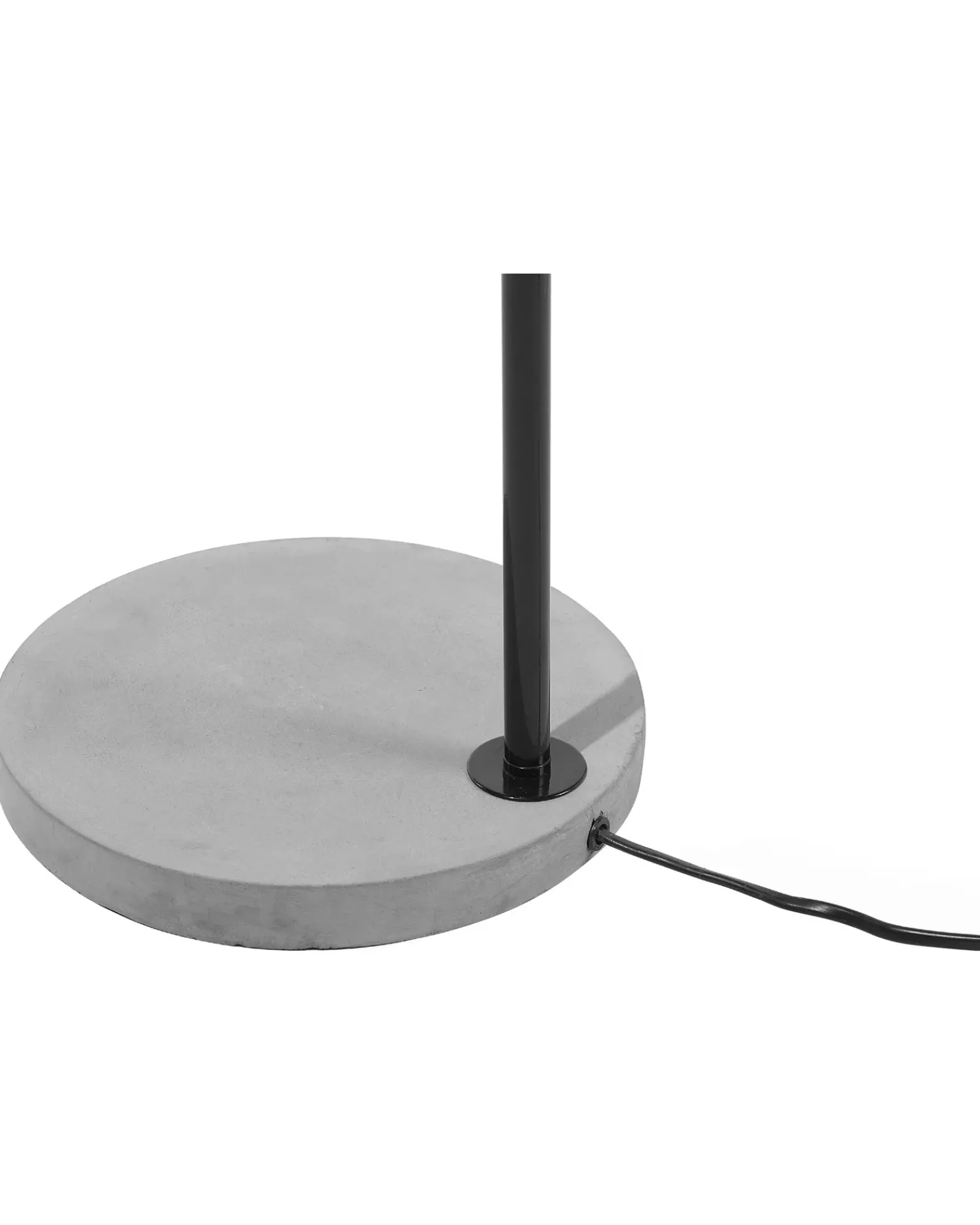 Outlet Beliani Lampada da pavimento CORBONES Regolabile Metallo Nero Grigio Nero