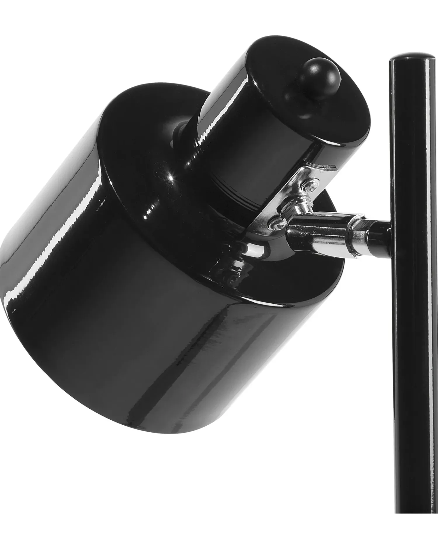 Outlet Beliani Lampada da pavimento CORBONES Regolabile Metallo Nero Grigio Nero