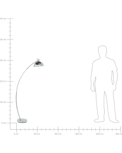 Sale Beliani Lampada da pavimento DINTEL Metallo Argento