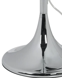 Outlet Beliani Lampada da pavimento EVANS Metallo Bianco Bianco Argento