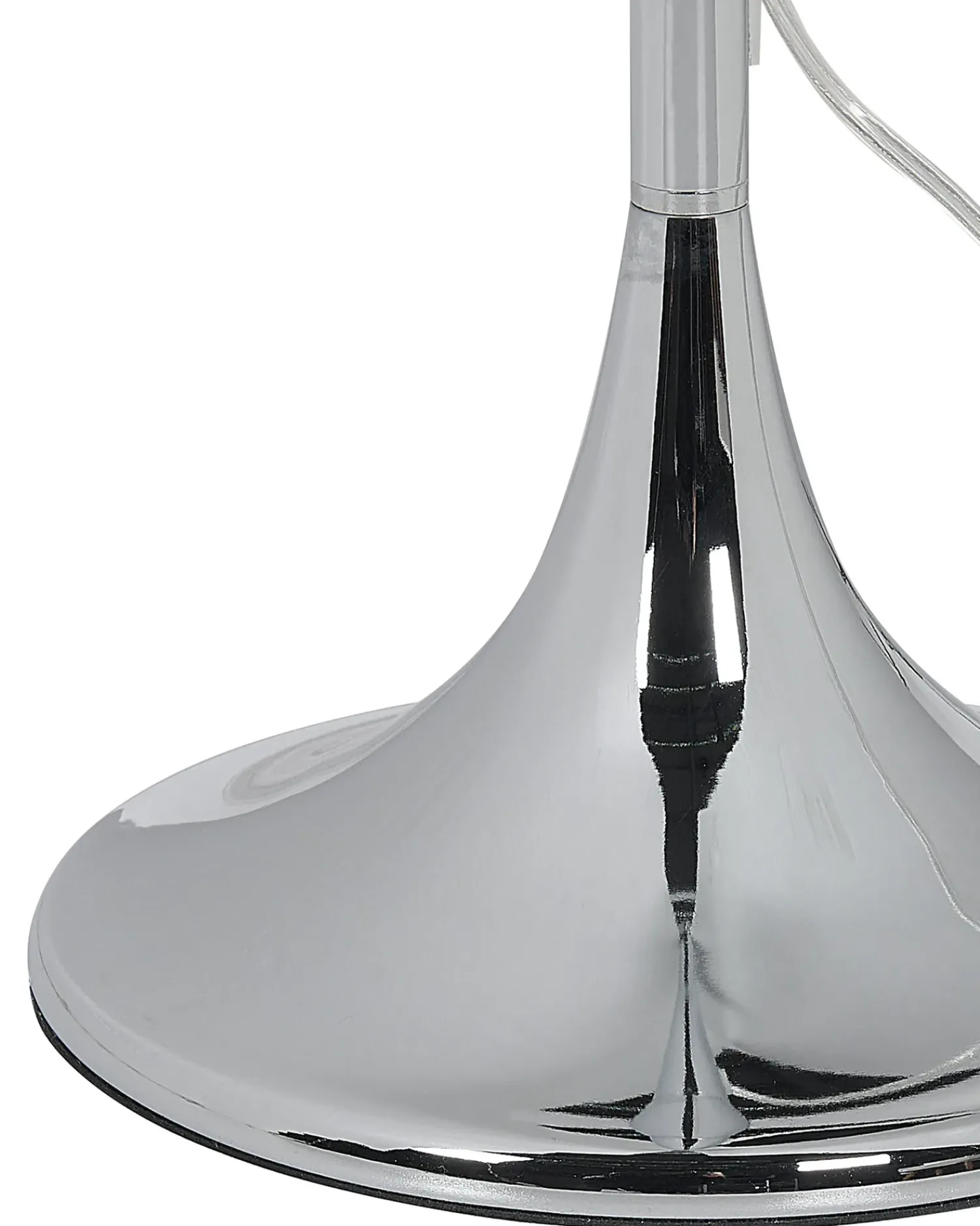 Outlet Beliani Lampada da pavimento EVANS Metallo Bianco Bianco Argento