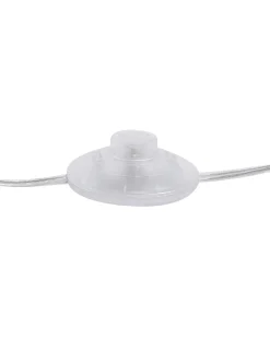 Outlet Beliani Lampada da pavimento EVANS Metallo Bianco Bianco Argento