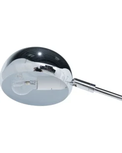 New Beliani Lampada da pavimento FLINDERS Regolabile Metallo Argento Argento Nero