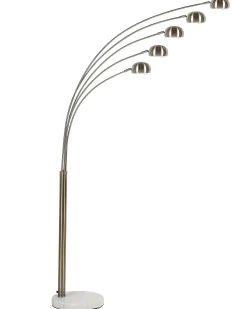 Outlet Beliani Lampada da pavimento FLINDERS Regolabile Metallo Oro