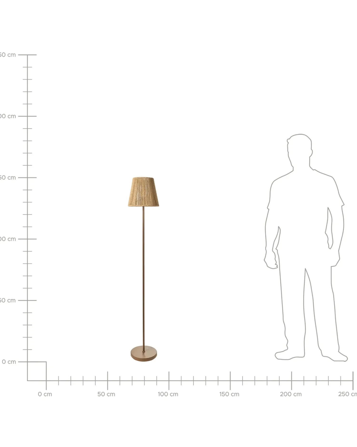 Outlet Beliani HANGER Metallo Marrone