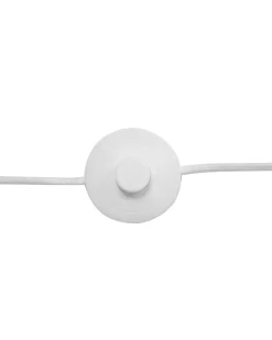 New Beliani Lampada da pavimento HETTON Regolabile Legno di quercia Bianco Bianco Marrone
