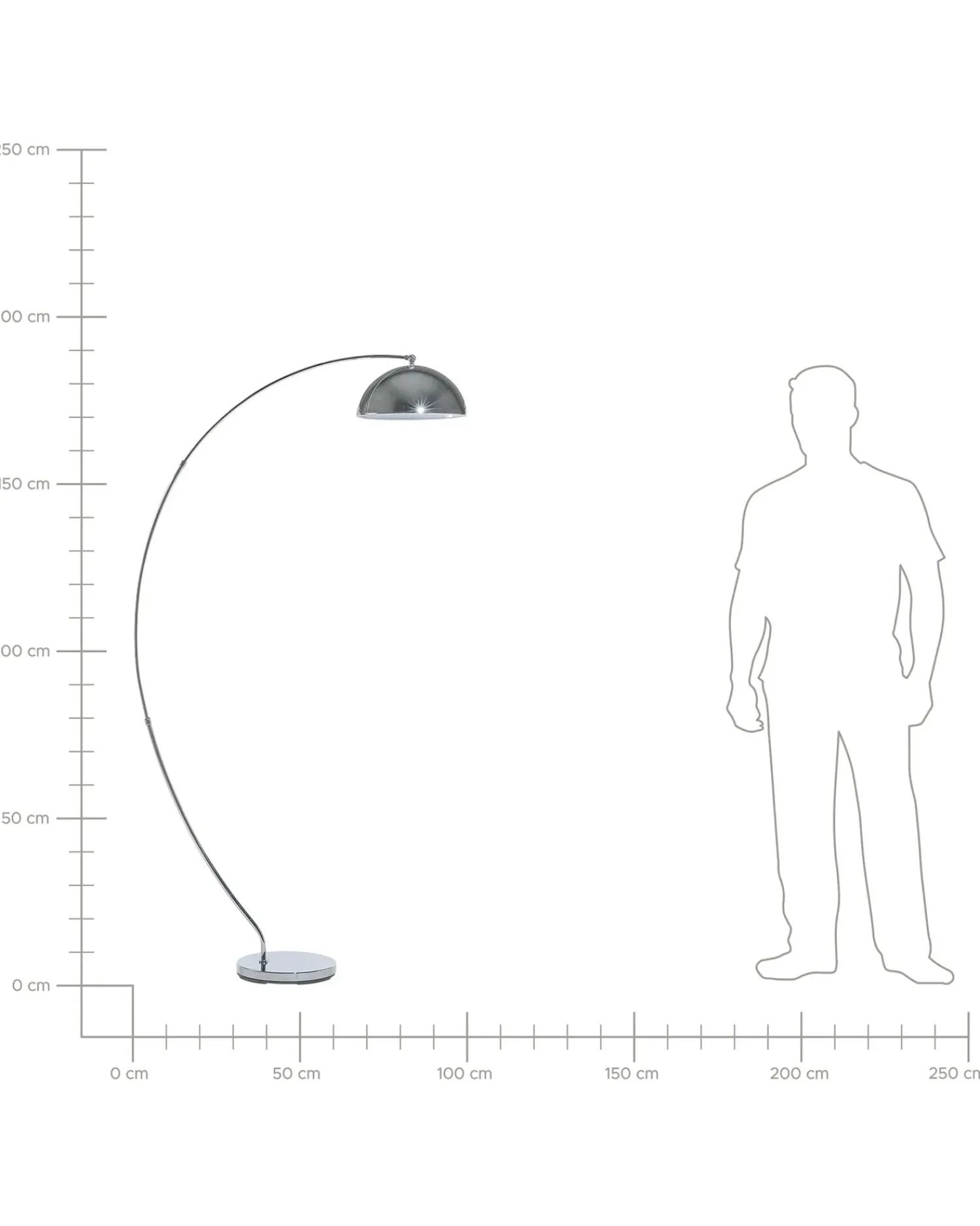 Best Beliani Lampada da pavimento KAMA Metallo Argento Argento Nero