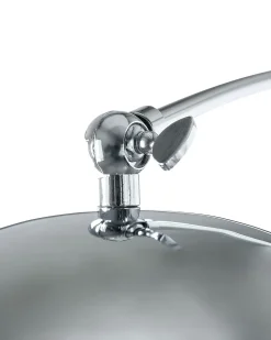 Best Beliani Lampada da pavimento KAMA Metallo Argento Argento Nero