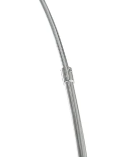 Best Beliani Lampada da pavimento KAMA Metallo Argento Argento Nero