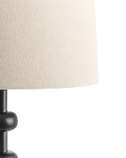 Hot Beliani Lampada da pavimento KRIOS Metallo Nero Beige Nero