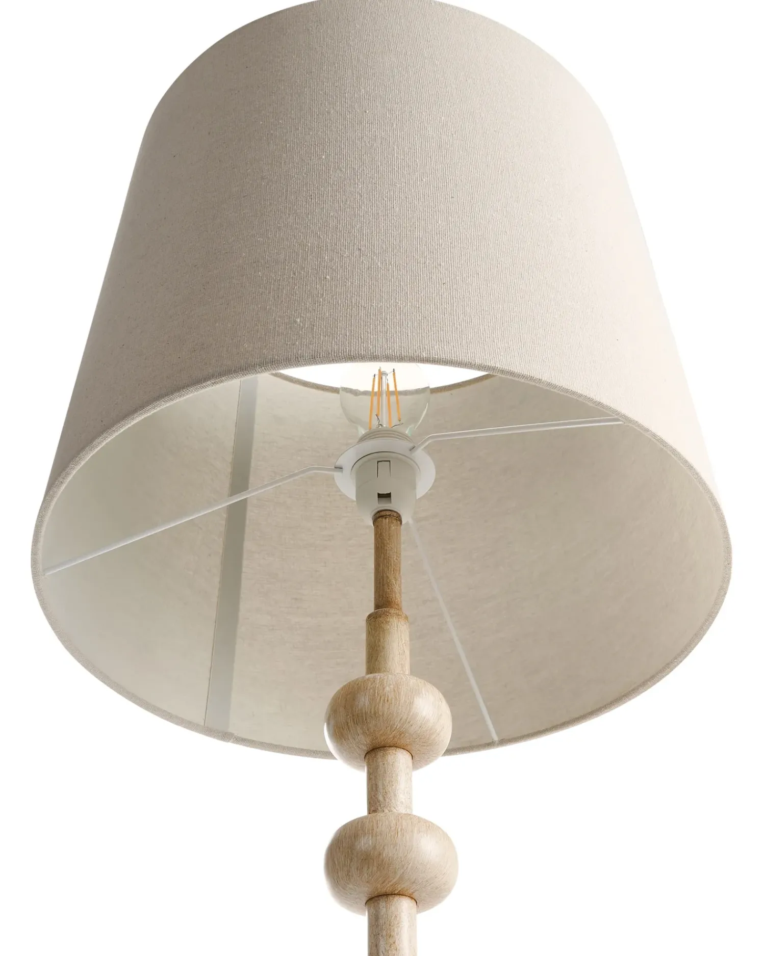 Discount Beliani Lampada da pavimento KRIOS Metallo Marrone chiaro Beige Marrone